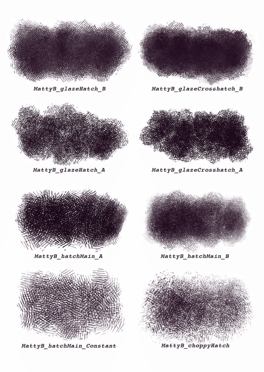 832 MattyB's Hatching Brushes - whaledesign