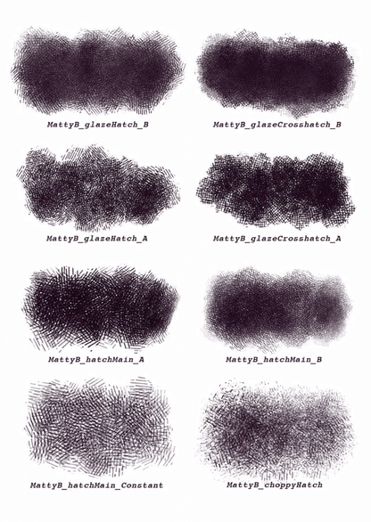832 MattyB's Hatching Brushes - whaledesign