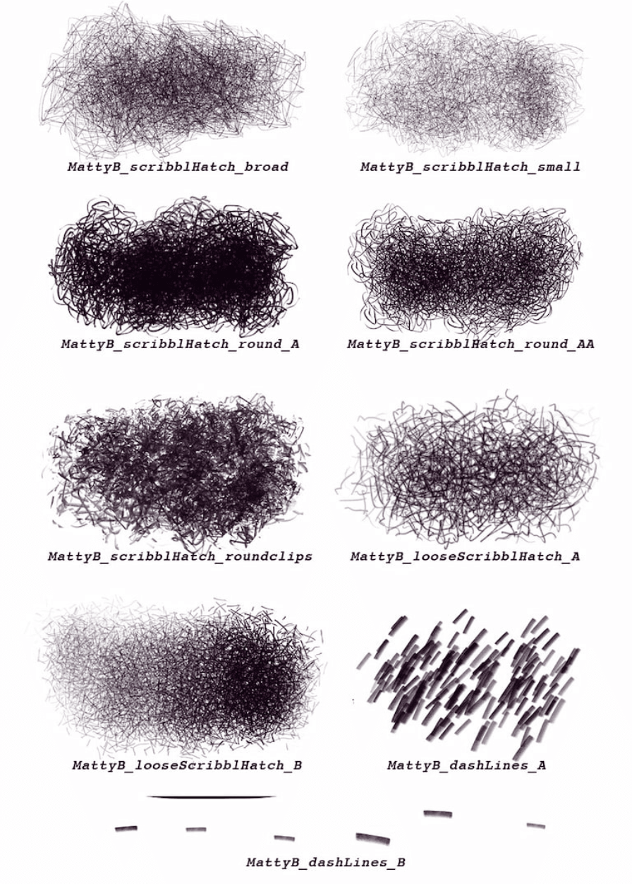 832 MattyB's Hatching Brushes - whaledesign