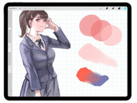 847 Procreate Overlay Brush - whaledesign