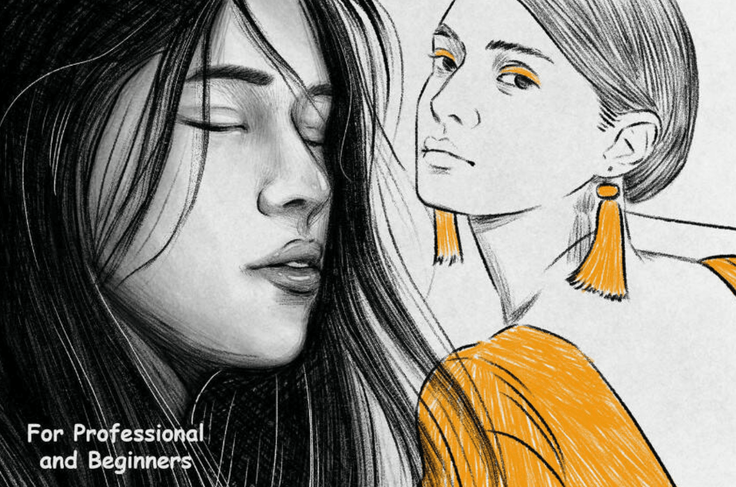 858 Sketching Brushes, Charcoal and Pencil - whaledesign