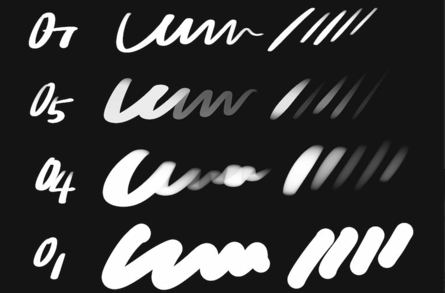 863 (Repeated, same as 859) Procreate Draft and Graffiti Brushes - whaledesign