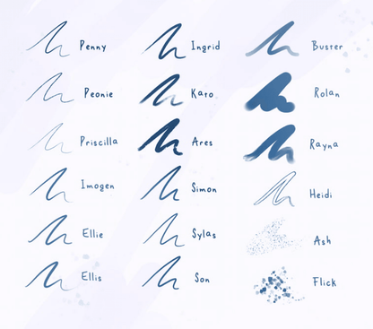 864 Superbly Textured Pencil and Ink Brush - whaledesign