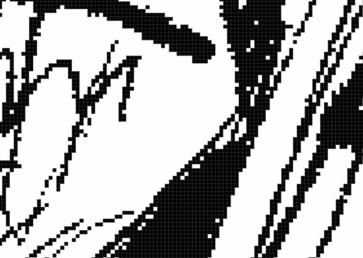 885 Manga Pixel-Style Binary Brush - whaledesign
