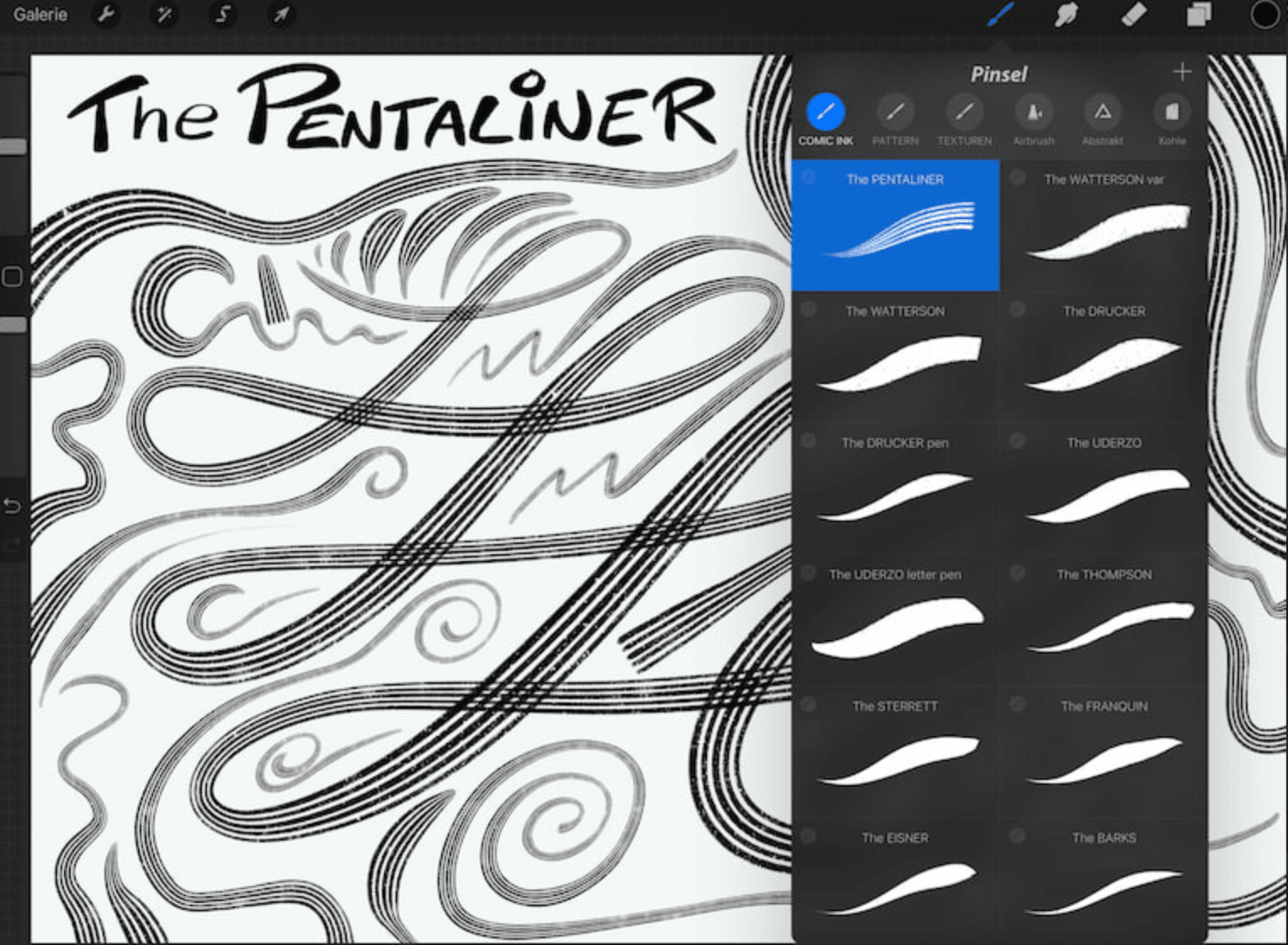 889 Comic Ink Brush Set - Over 20 Ink and Special Effect Brushes - whaledesign