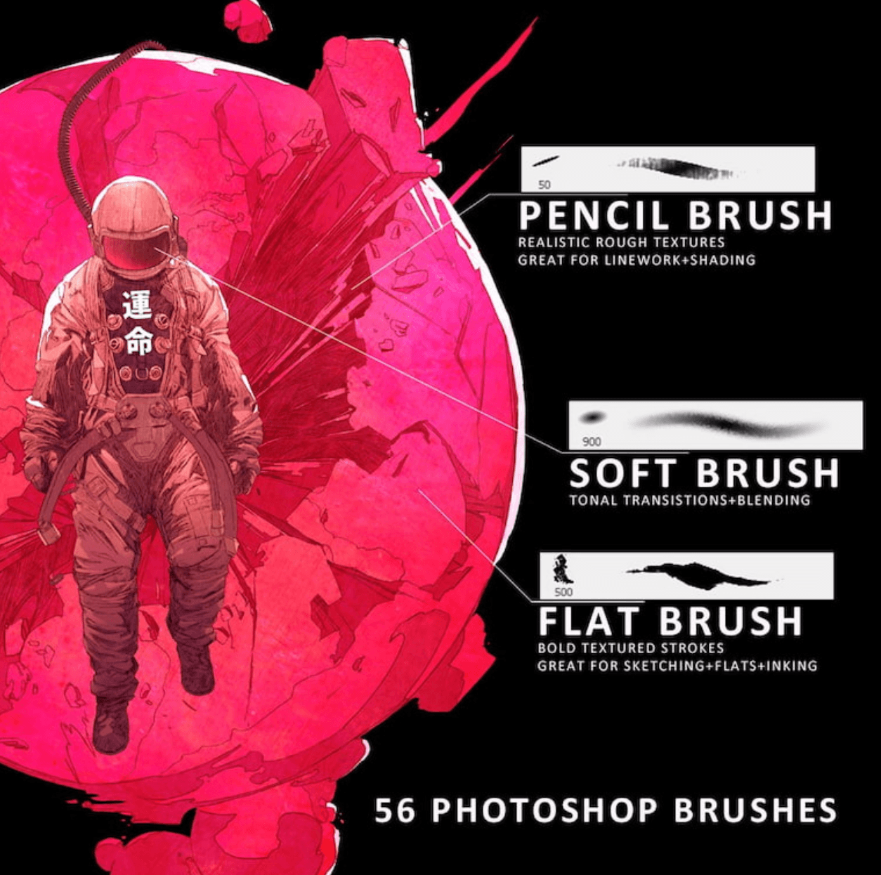 890 Chun Lo's PS and Procreate Brush Set - whaledesign