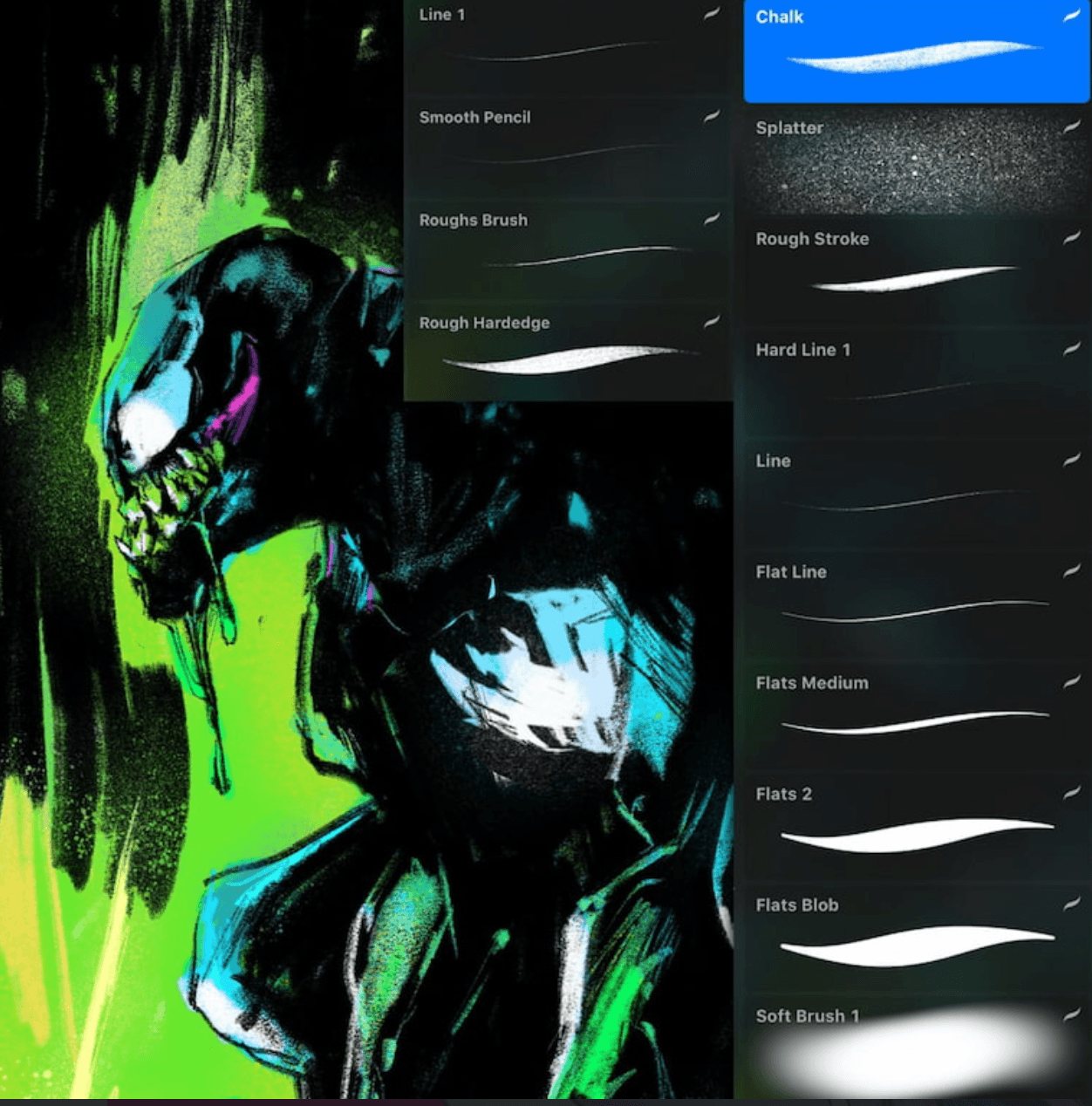 890 Chun Lo's PS and Procreate Brush Set - whaledesign