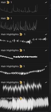 902 Attki Comic Hair Highlight Brush - whaledesign