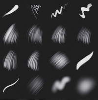 919 Procreate Treasure Hair Brush - whaledesign