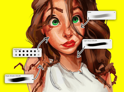 717 ergoREDUX PROCREATE Brush Set - whaledesign