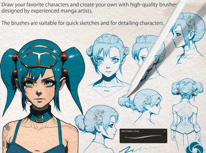 720 Procreate Professional Comic Brush - Magic Pen - whaledesign