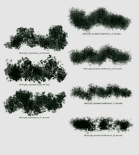 950 Vegetation: Stamp Brush for Plants - whaledesign