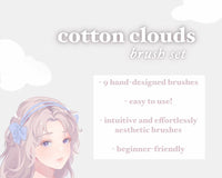 1071 Cotton Clouds Soft Brush Set