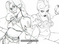 1072 Original sketch brushes from the painting master