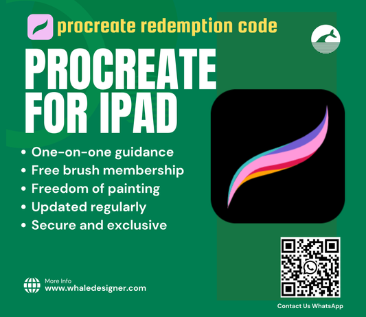 Procreate software redemption code, tablet drawing and painting, iPad drawing, self-updateable, free brush membership.