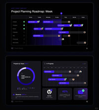 1003 Clear project plan PPT template - whaledesign