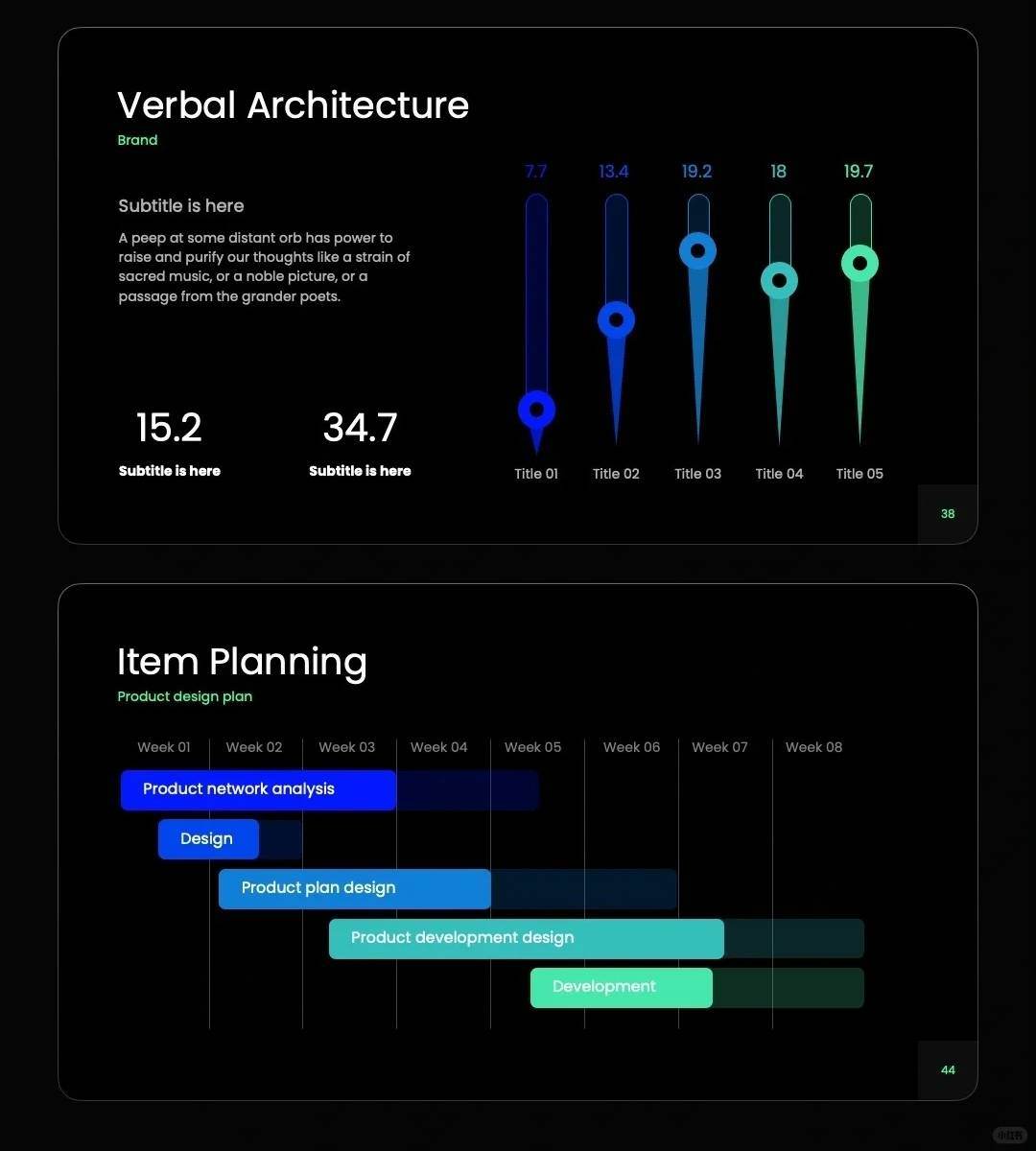 1002 A PPT with a simple and clean layout and eye-catching colors - whaledesign