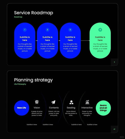 1002 A PPT with a simple and clean layout and eye-catching colors - whaledesign