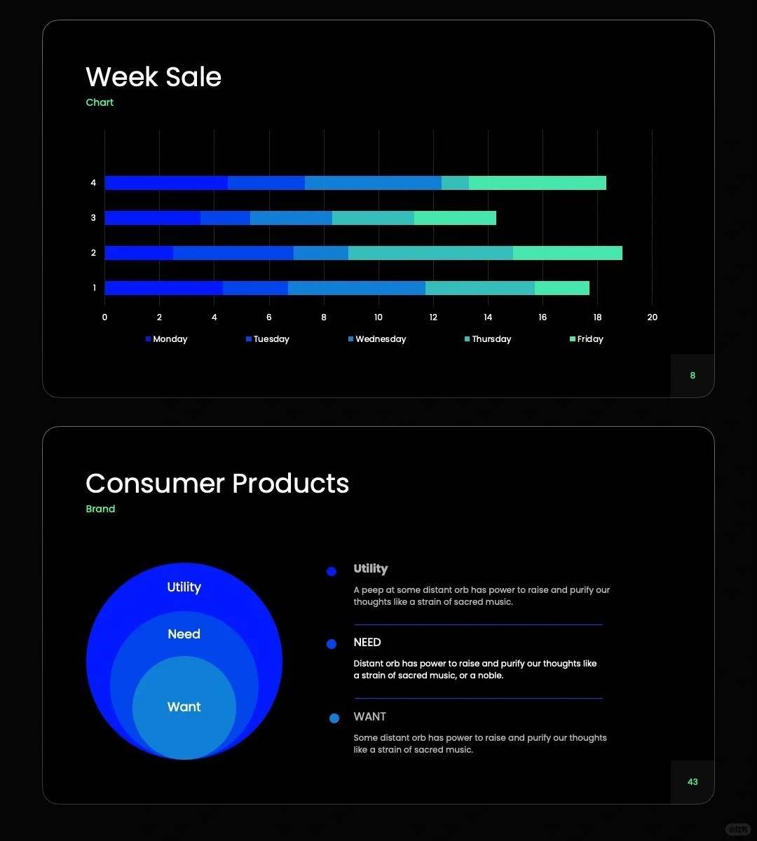 1002 A PPT with a simple and clean layout and eye-catching colors - whaledesign