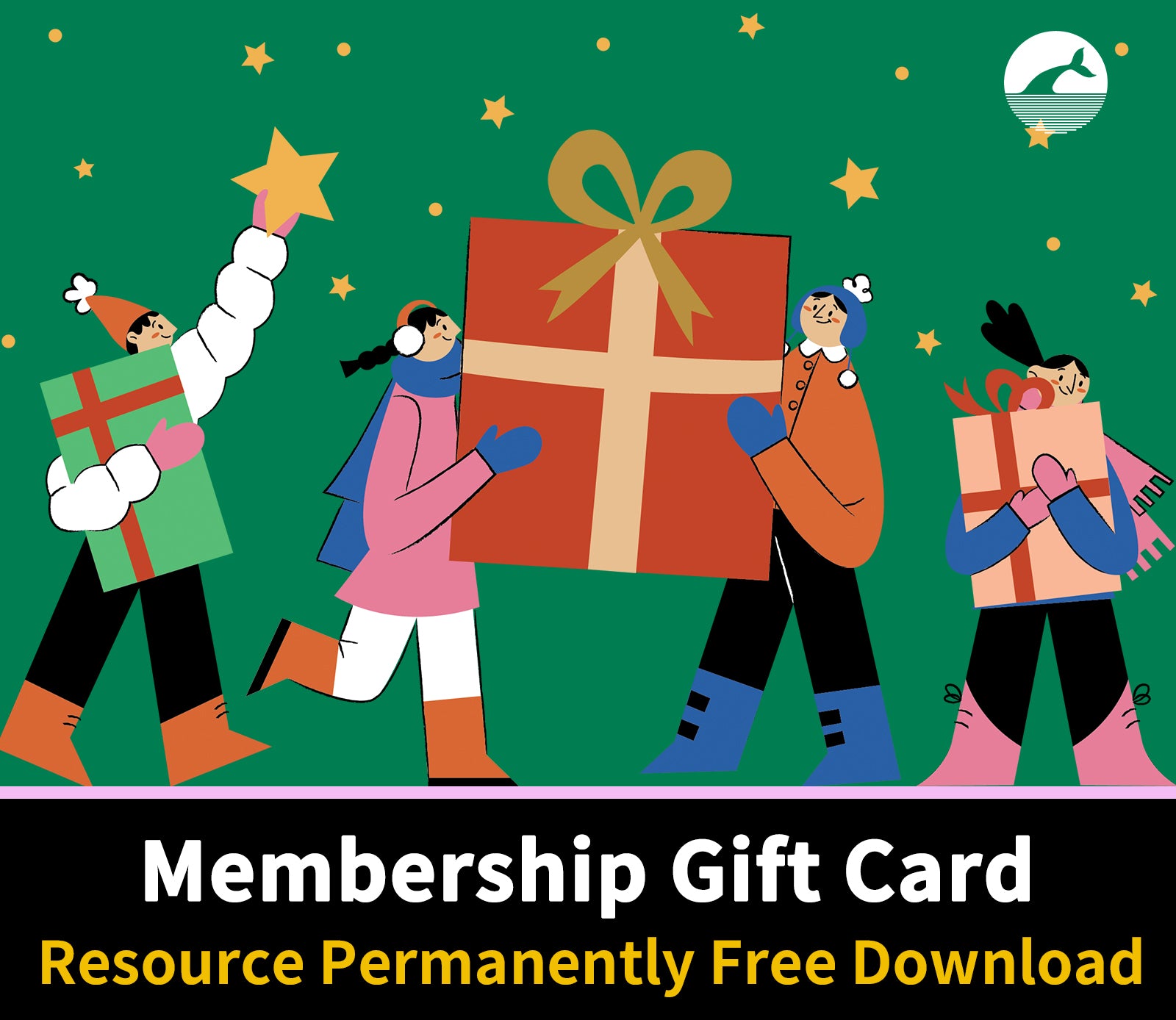 01 Whale Design Permanent Gift Card Membership