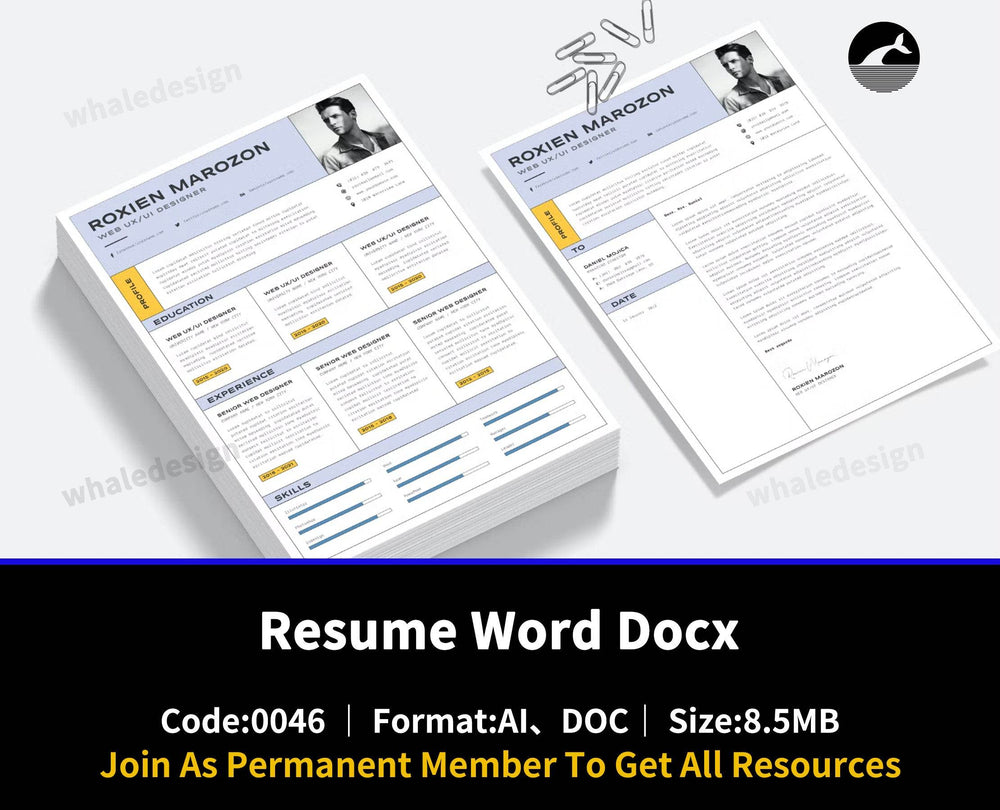 46Resume Word Docx - whaledesign