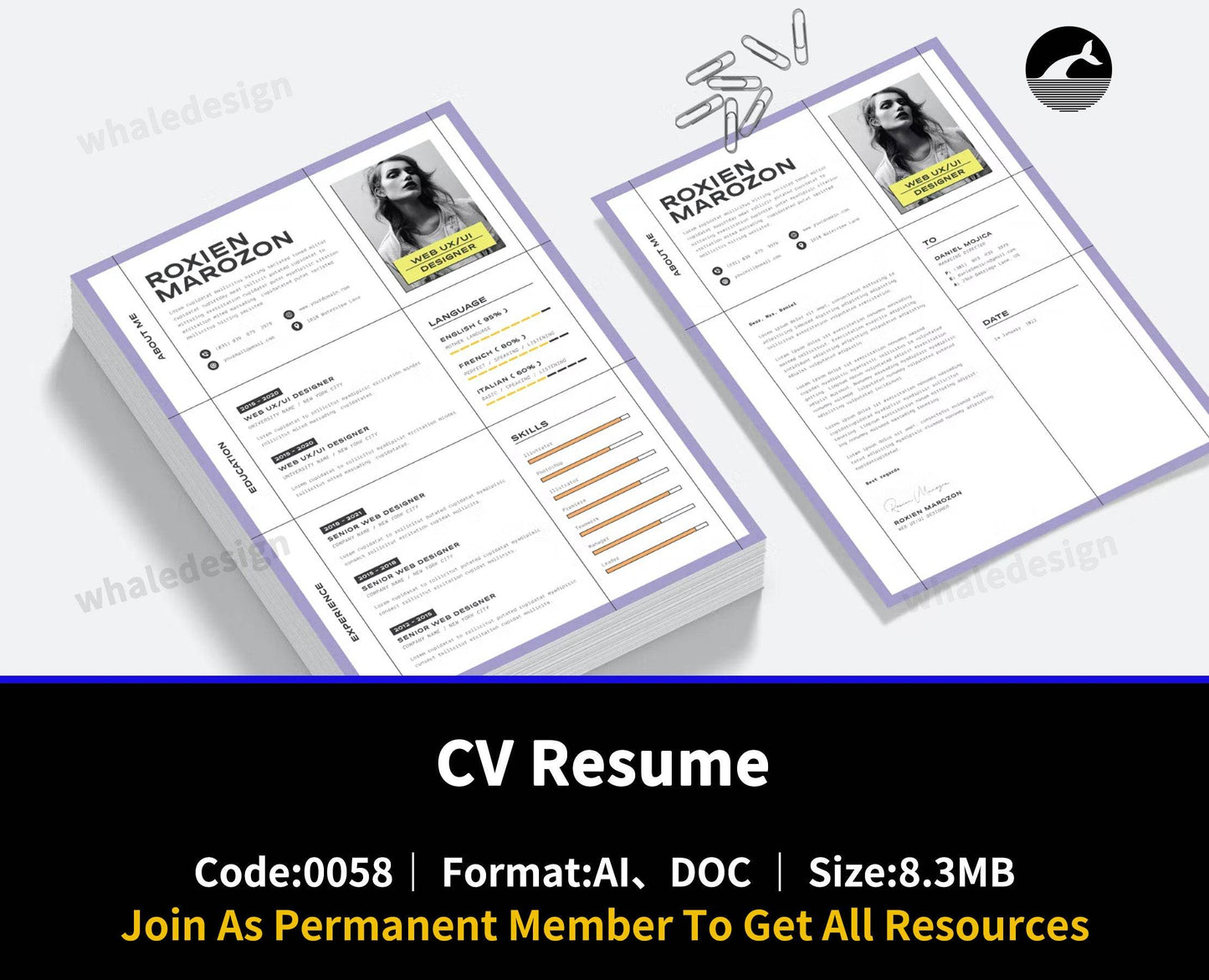 58CV Resume - whaledesign