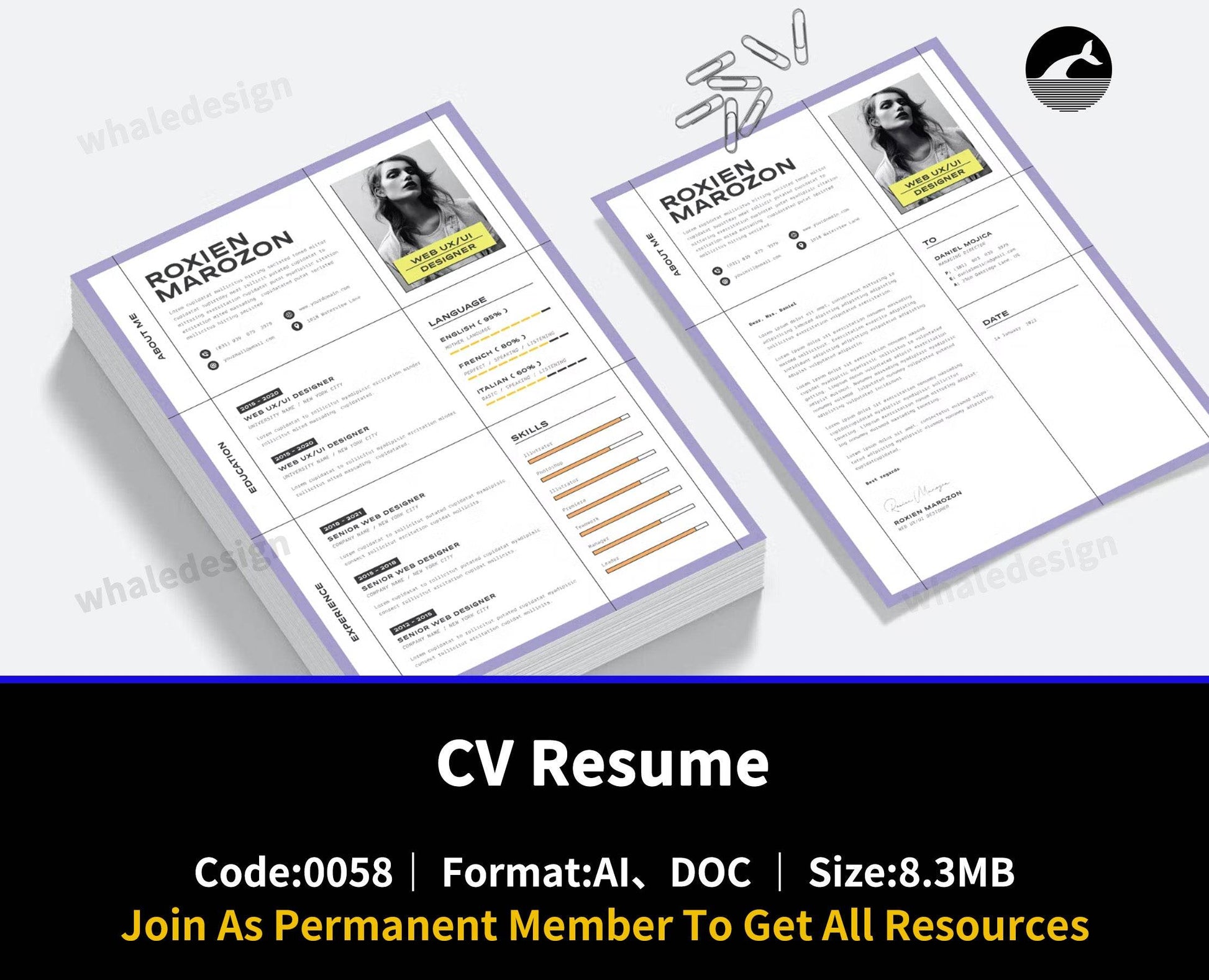 58CV Resume - whaledesign
