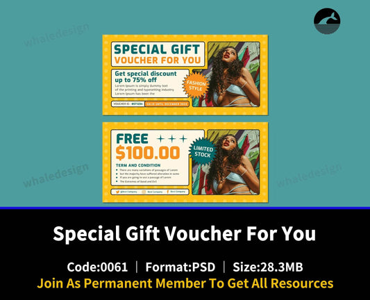 61Special Gift Voucher For You - whaledesign