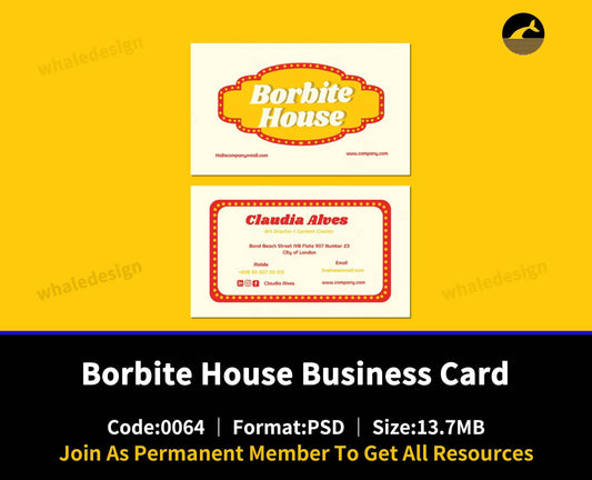 64Borbite House Business Card - whaledesign