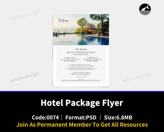 74Hotel Package Flyer - whaledesign