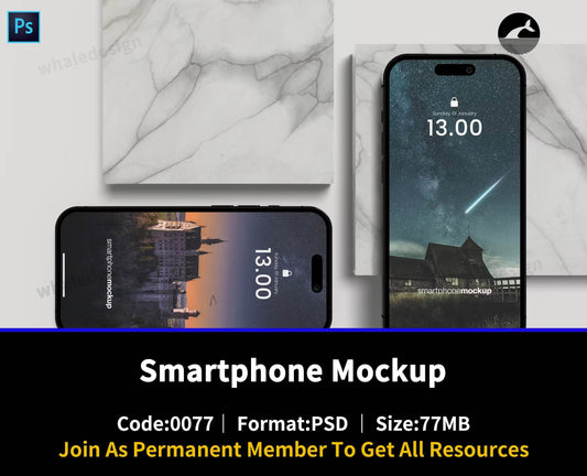 77Smartphone Mockup - whaledesign