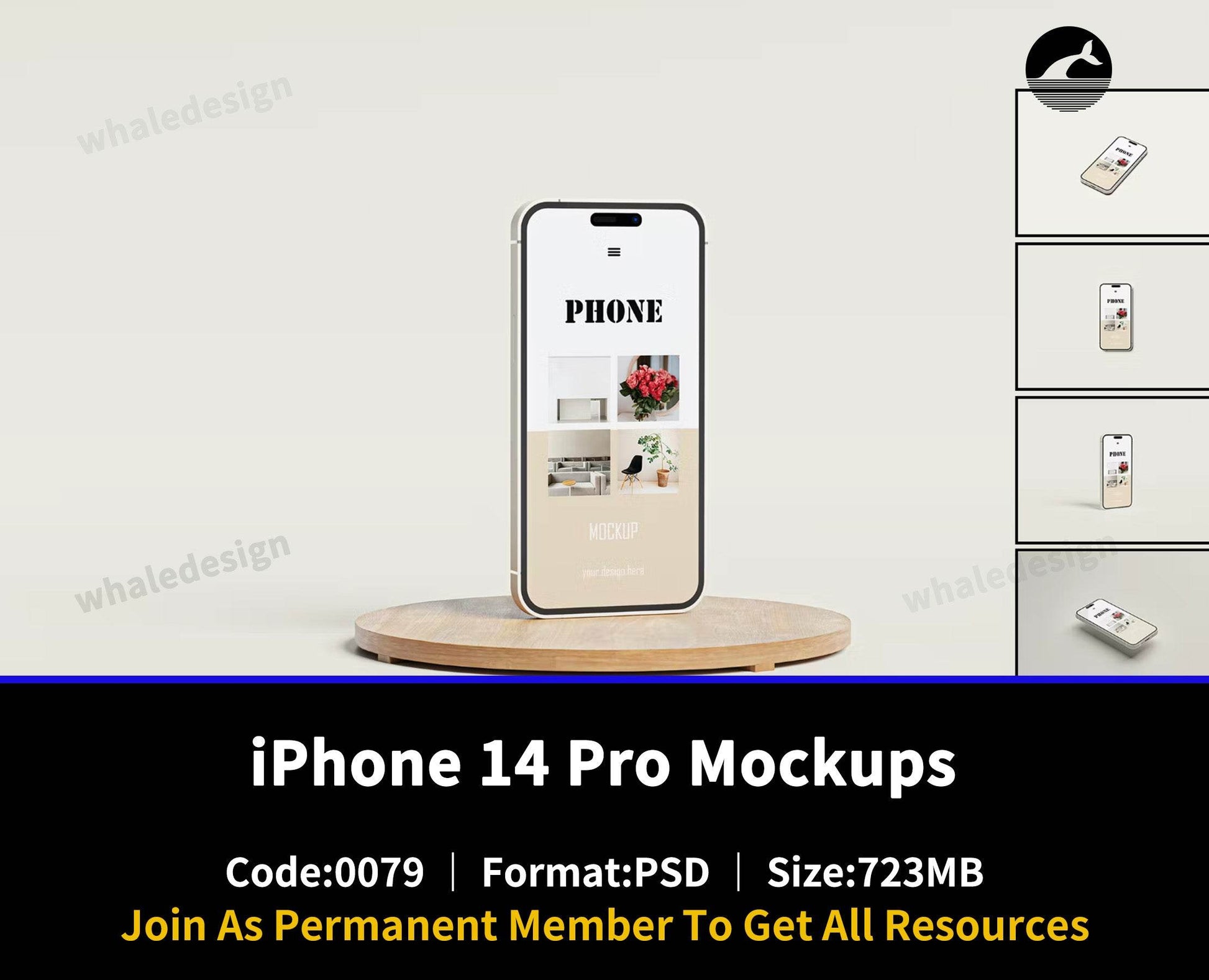 79iPhone 14 Pro Mockups - whaledesign