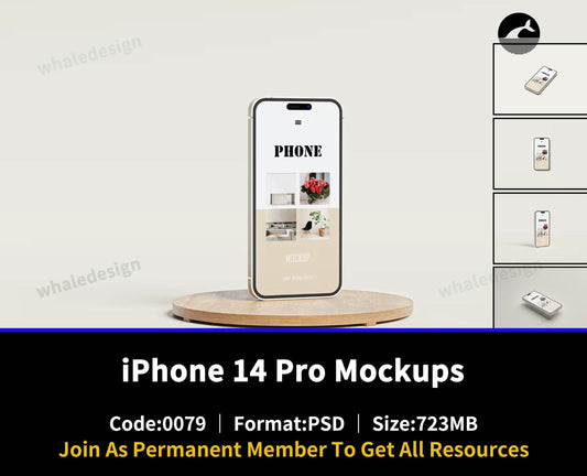 79iPhone 14 Pro Mockups - whaledesign