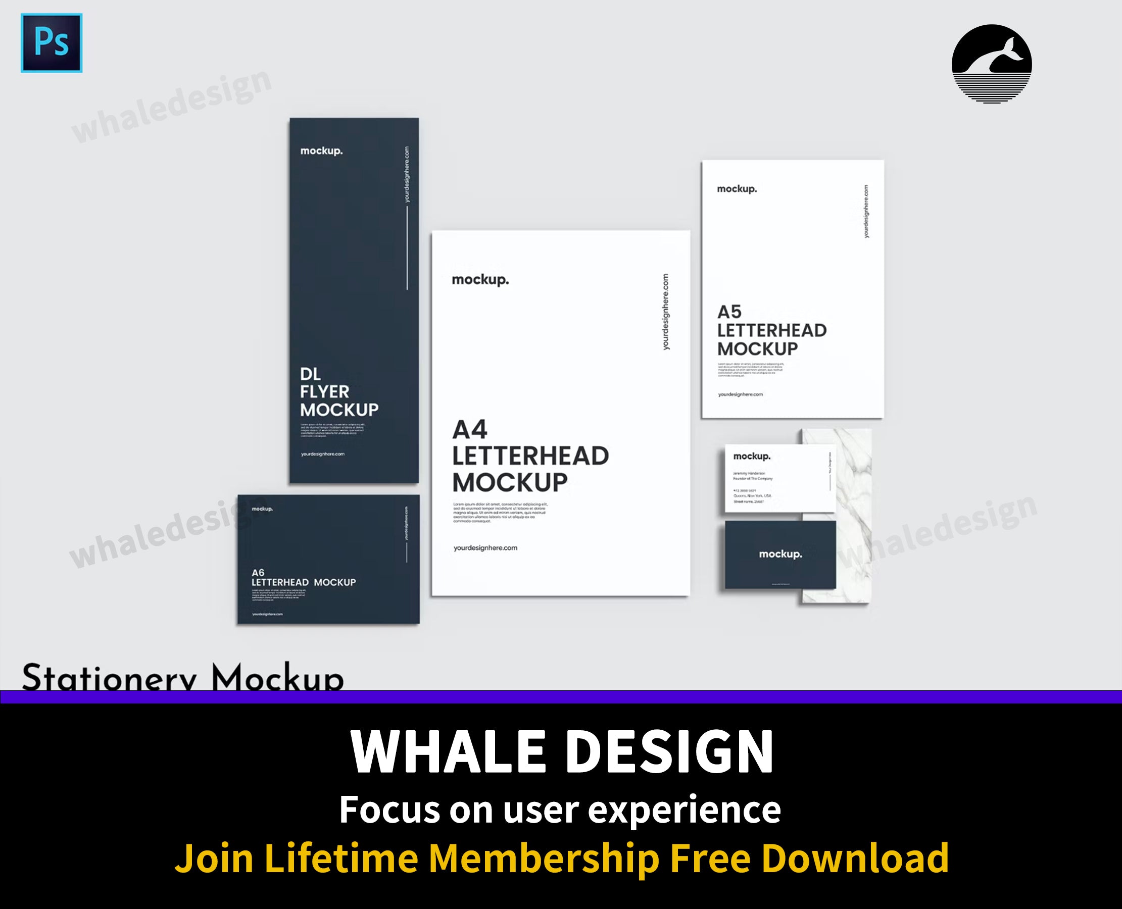 205Stationery Mockup - whaledesign