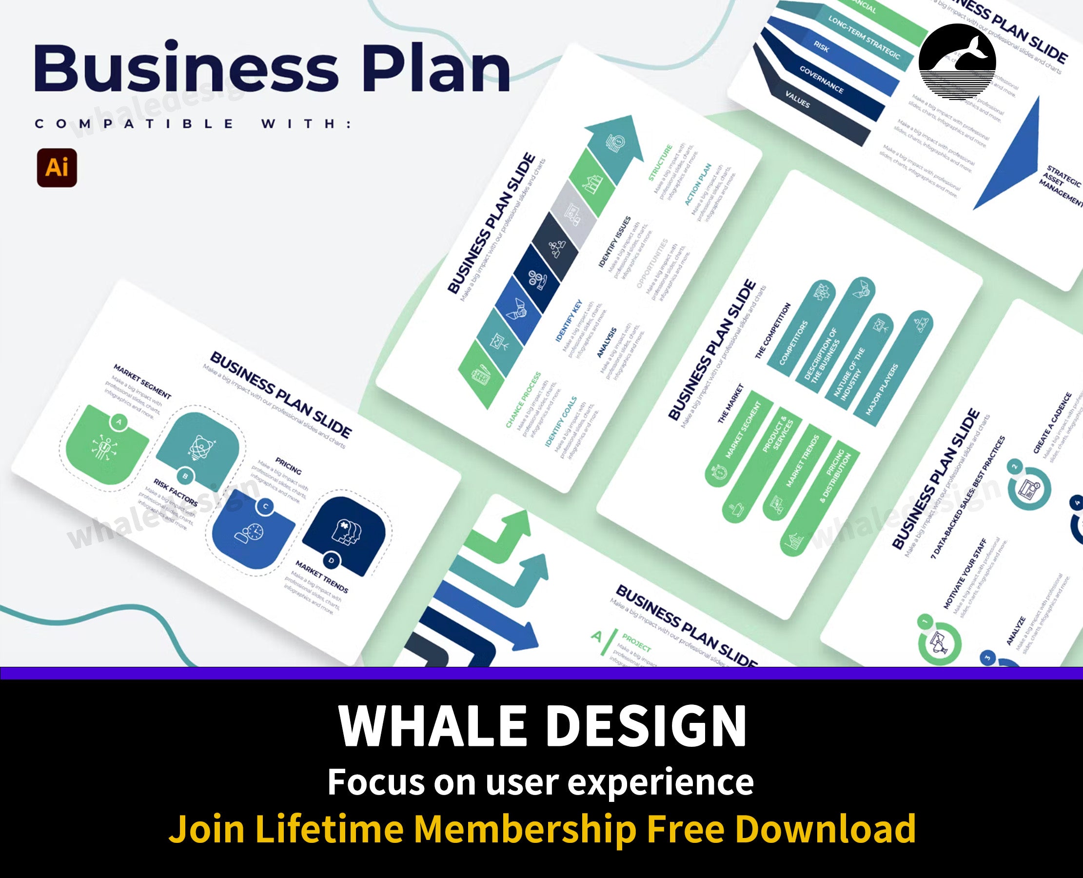 285Business Plan Illustrator Infographics - whaledesign