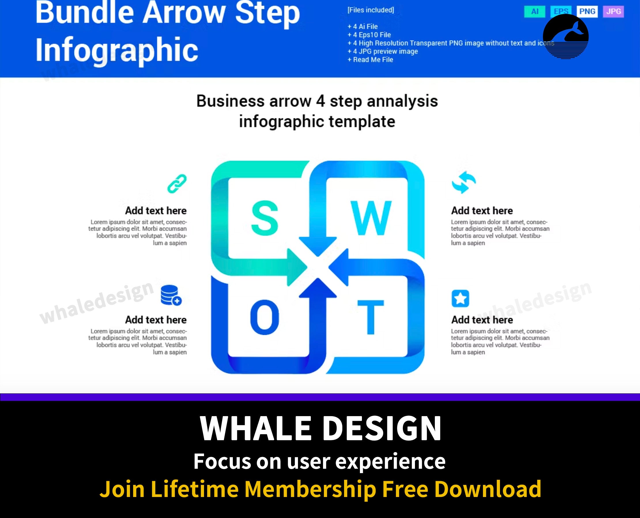 292Bundle Arrow Step Infographic - whaledesign