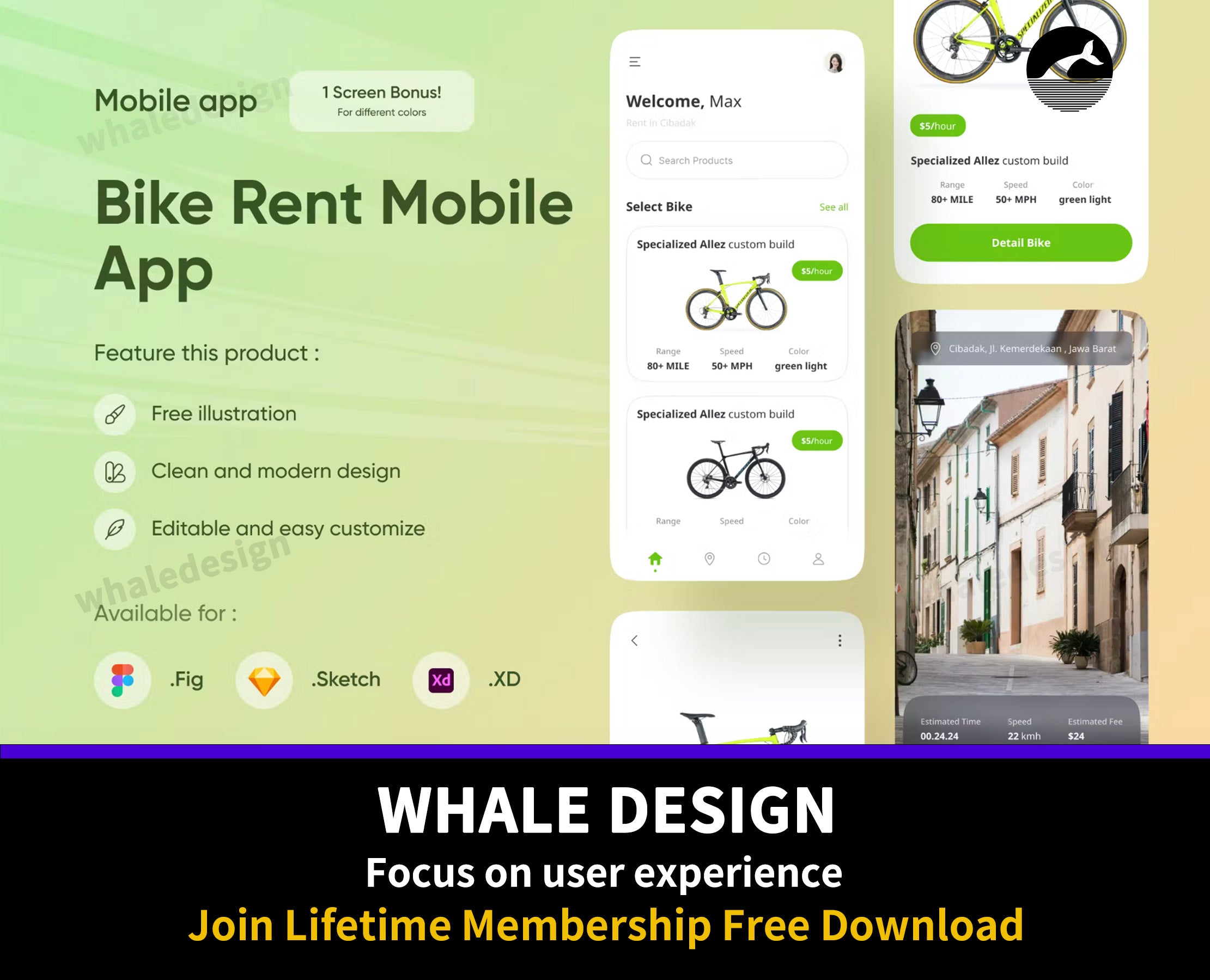 301Bike Rent App - whaledesign