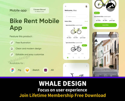 301Bike Rent App - whaledesign