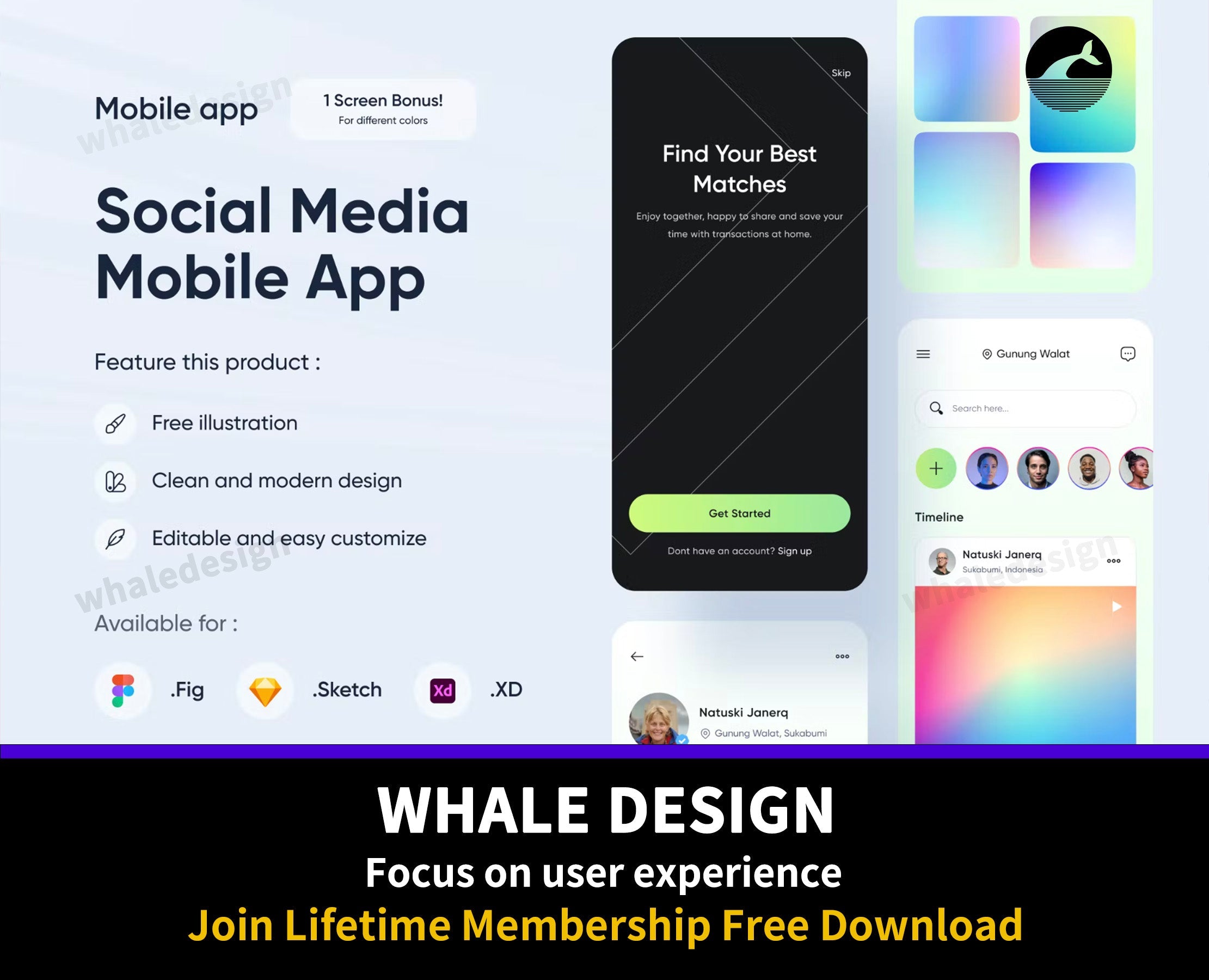 302Social Media App - whaledesign