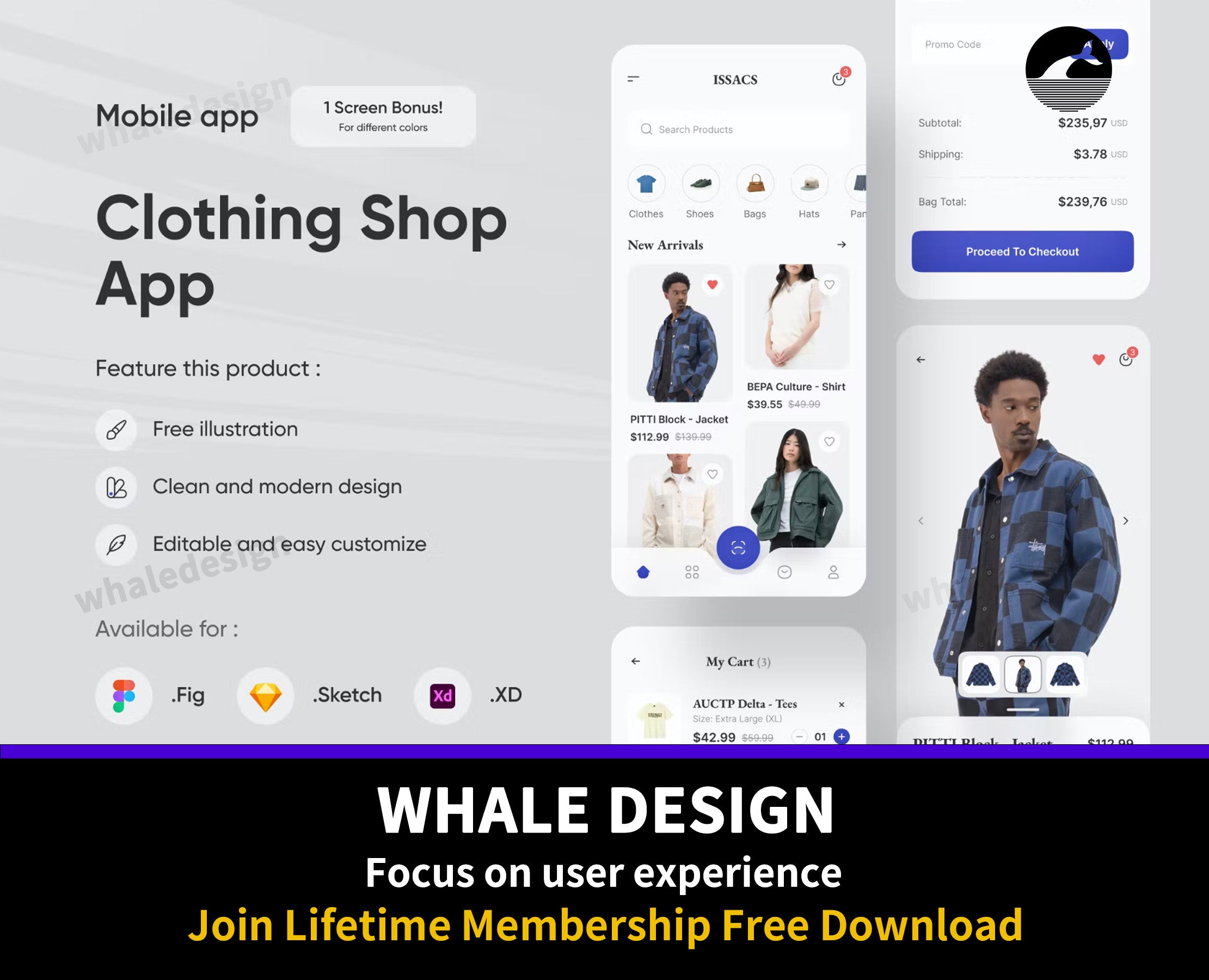 303Clothing Store App - whaledesign