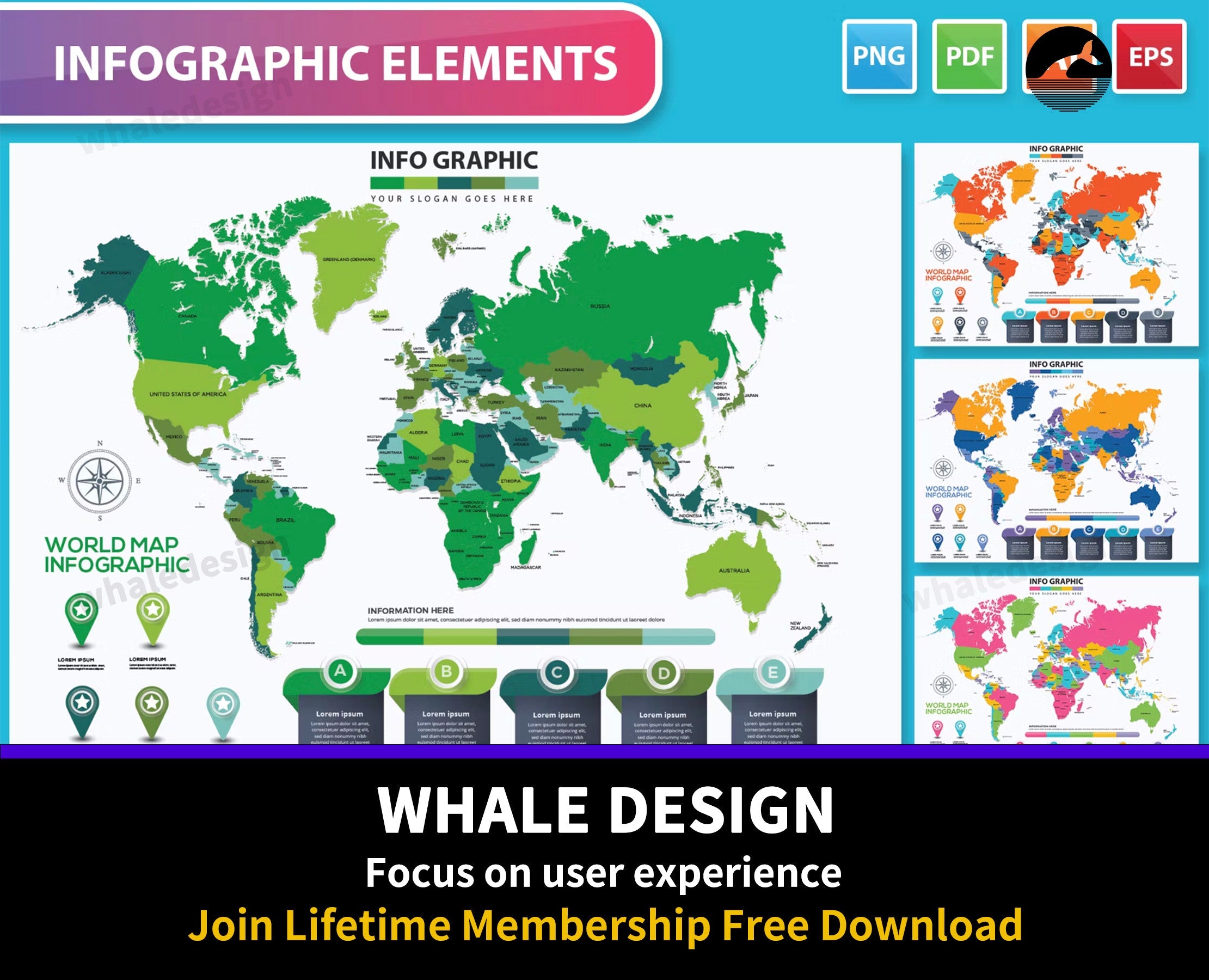 304Maps Infographic Design - whaledesign