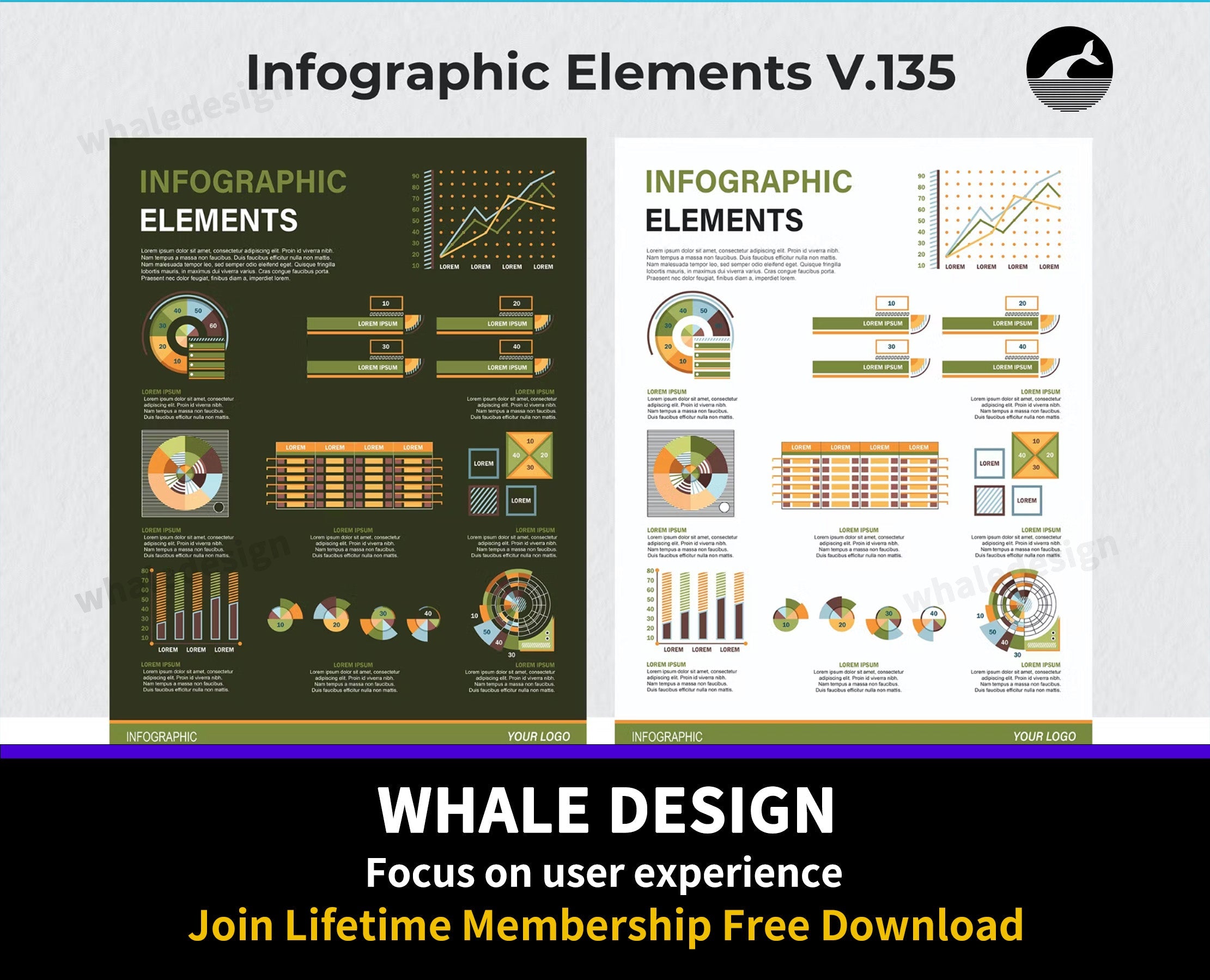 305Infographic Elements Ver. 135 - whaledesign