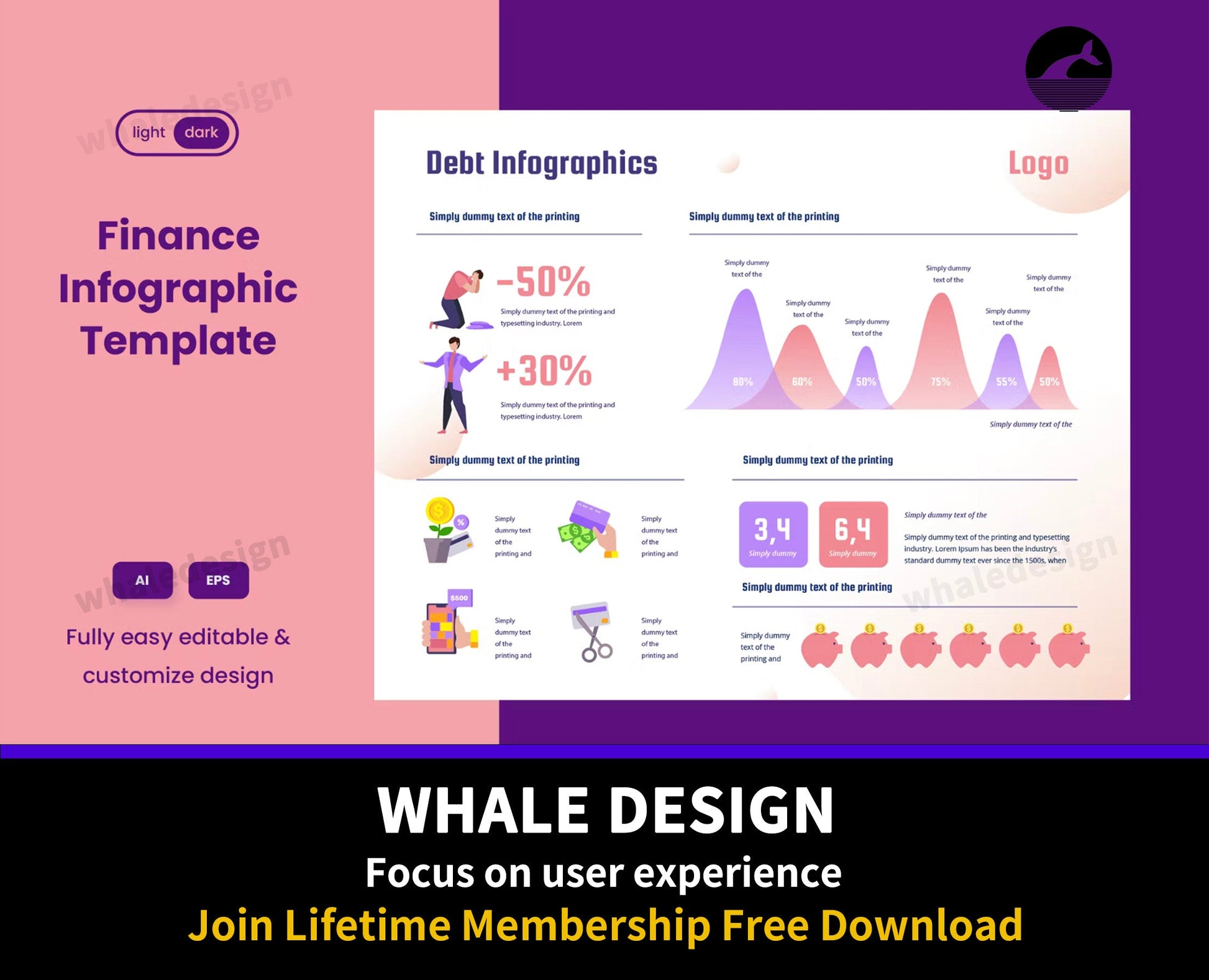 318Infographic Template: Debt - whaledesign