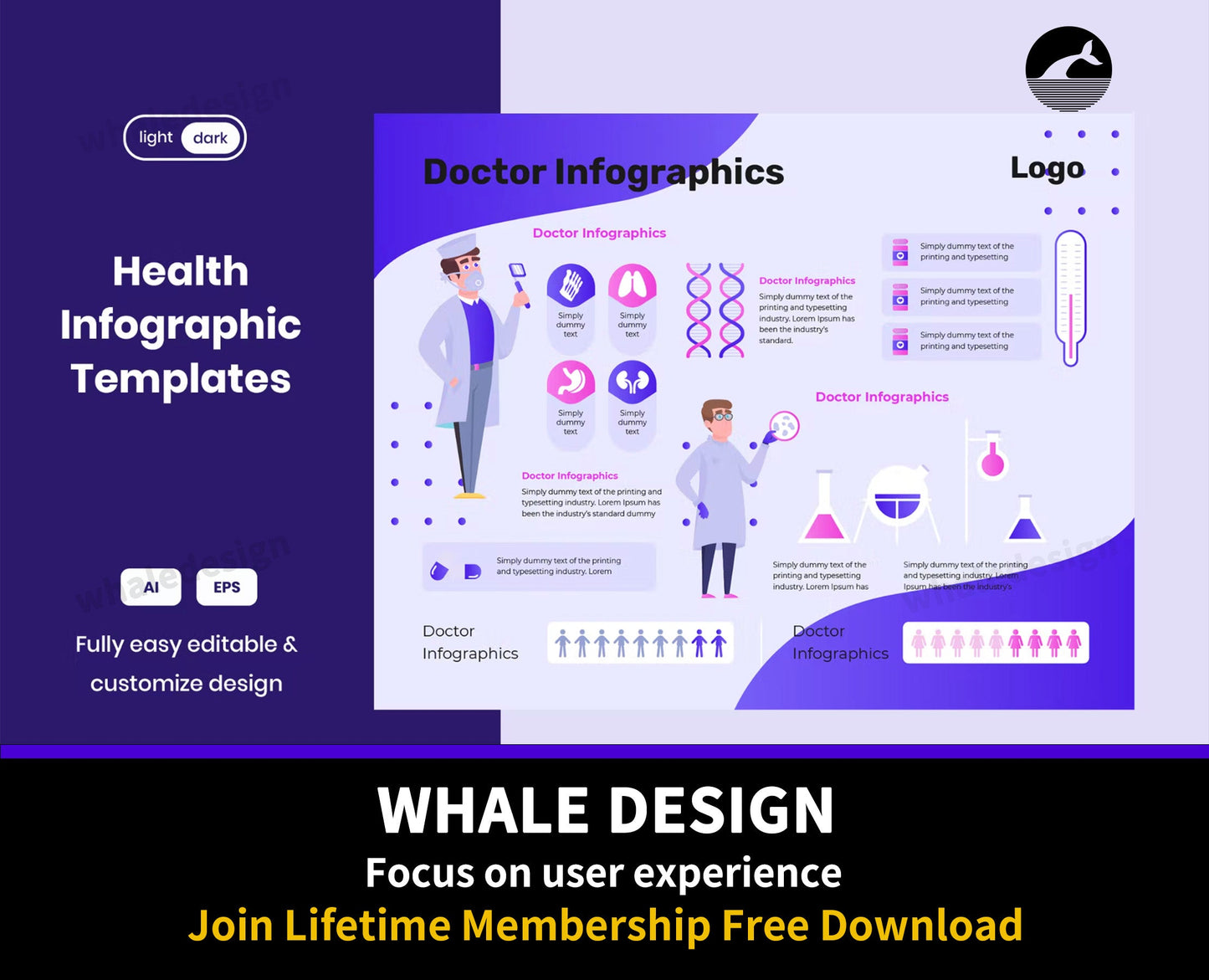 319Infographic template : Doctor - whaledesign