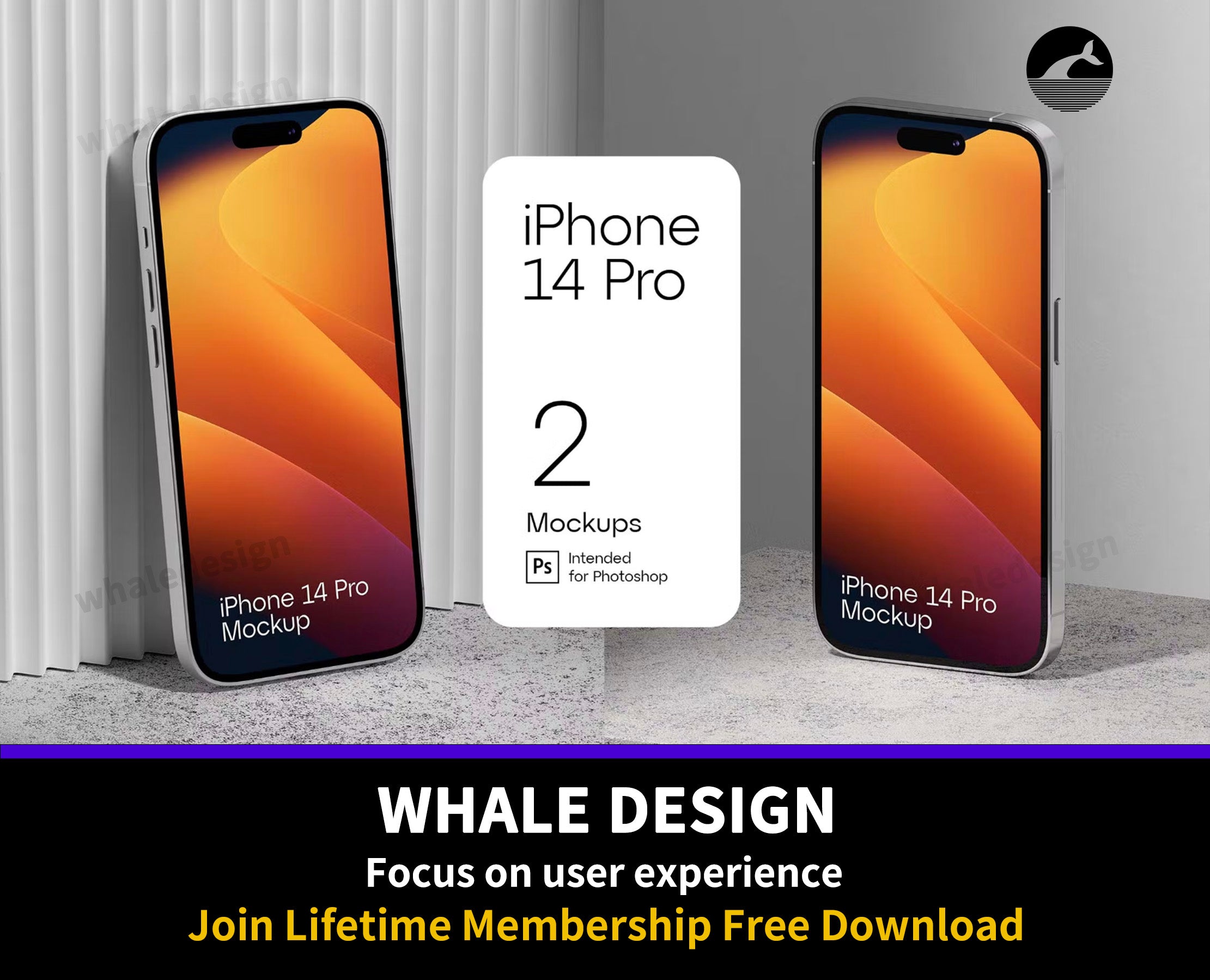 330iPhone 14 Pro Mockups - whaledesign