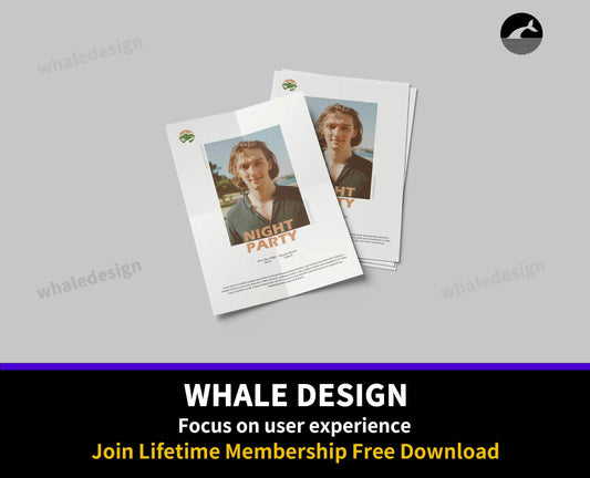 340A4 Flyer Mockup - whaledesign