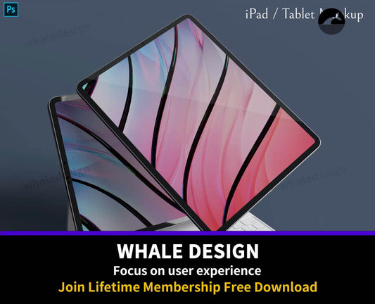 342iPad/Tablet Mockup - whaledesign