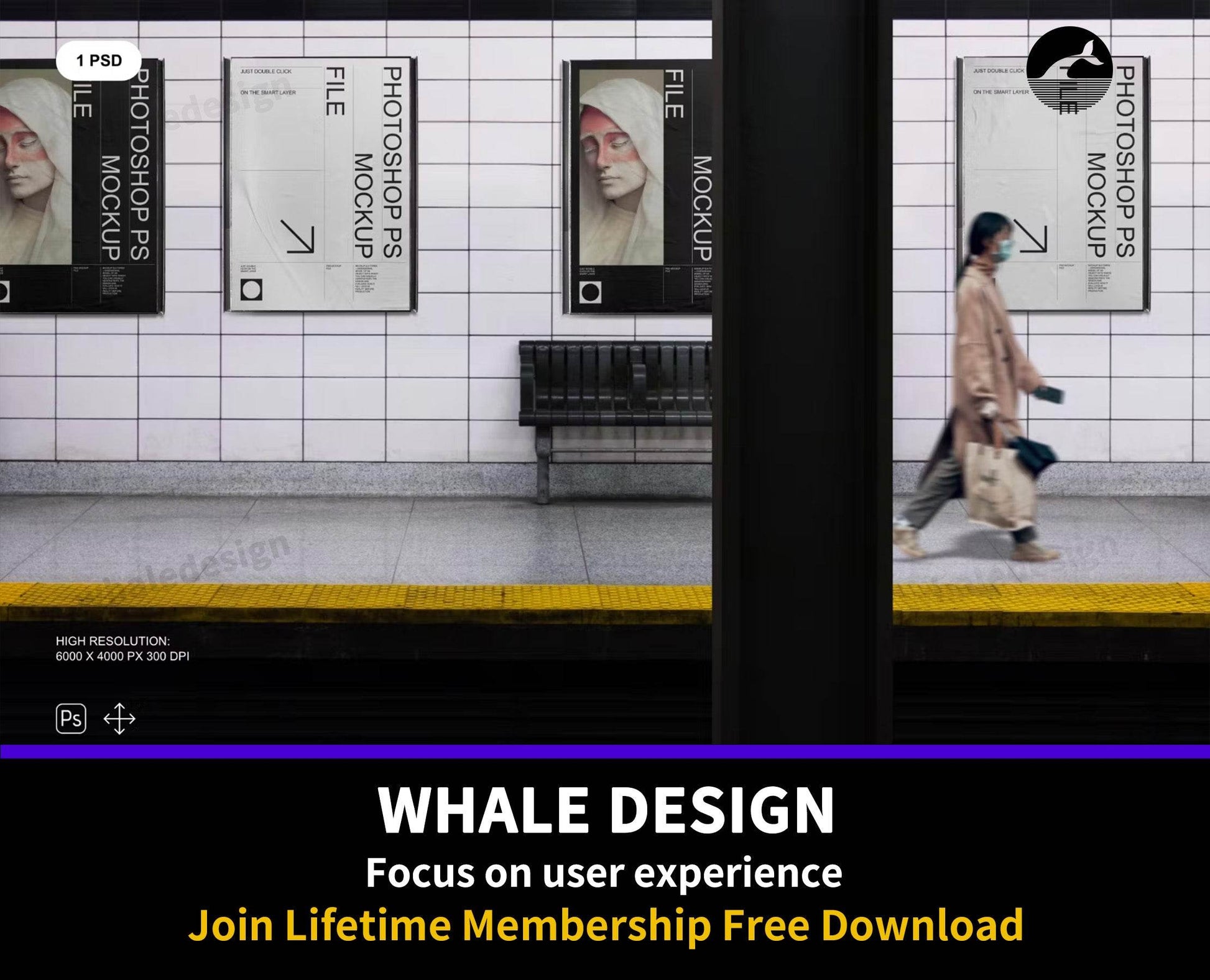 351Wall Poster Mockup - whaledesign