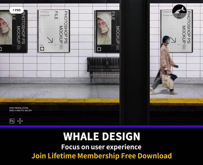 351Wall Poster Mockup - whaledesign