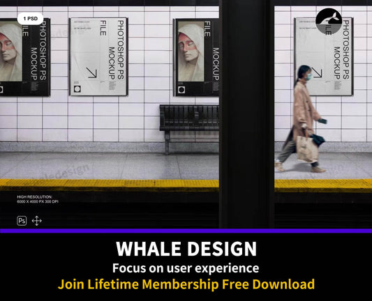 351Wall Poster Mockup - whaledesign